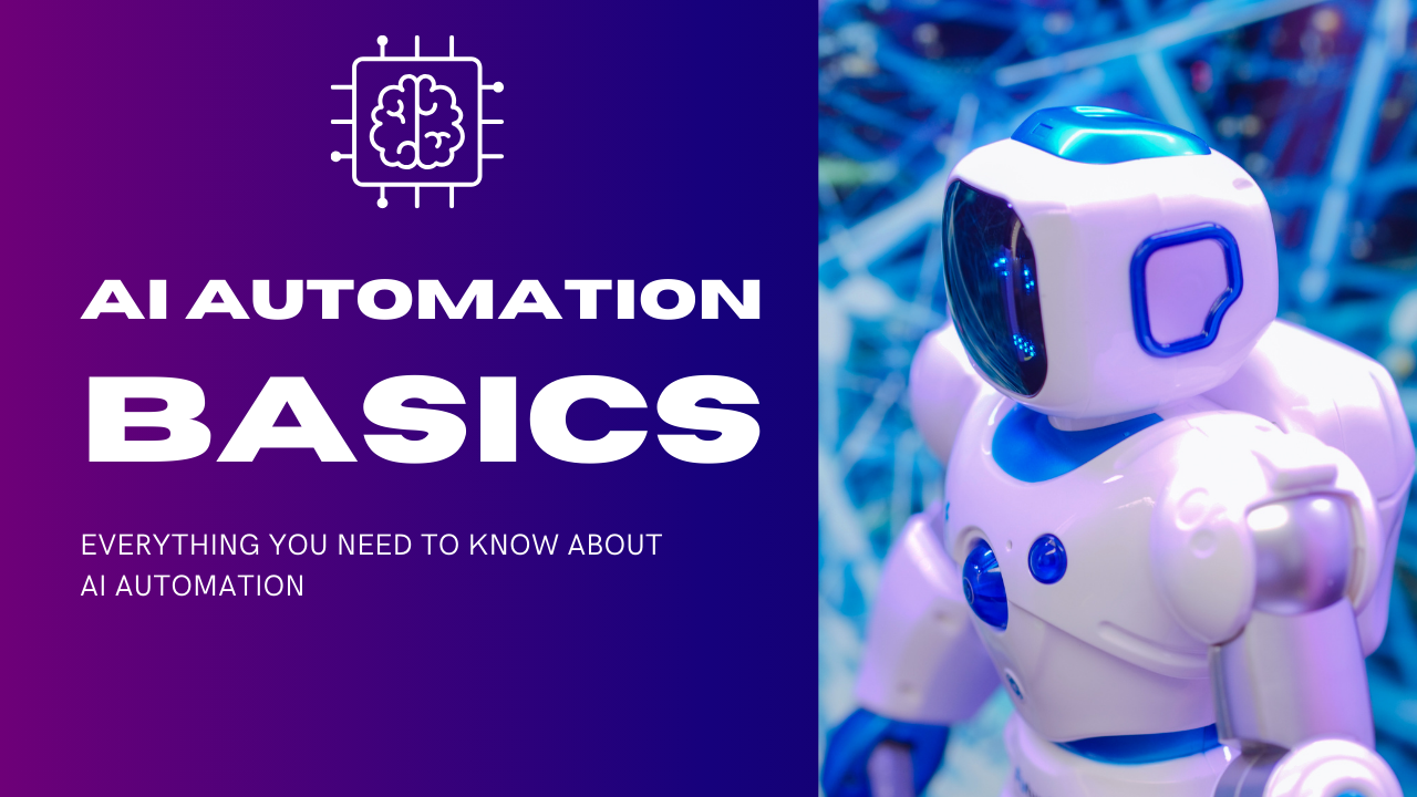 AI Automation basics robot automating workflows processes